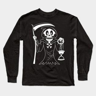 That's all Dude Grim Reaper Death 30s Old Cartoon Halloween Party Gift Long Sleeve T-Shirt